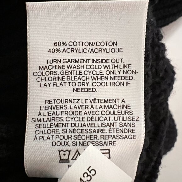 Express Oversized High/Low Hem V-Neck Black Tunic/Sweater NWT - Picture 8 of 9